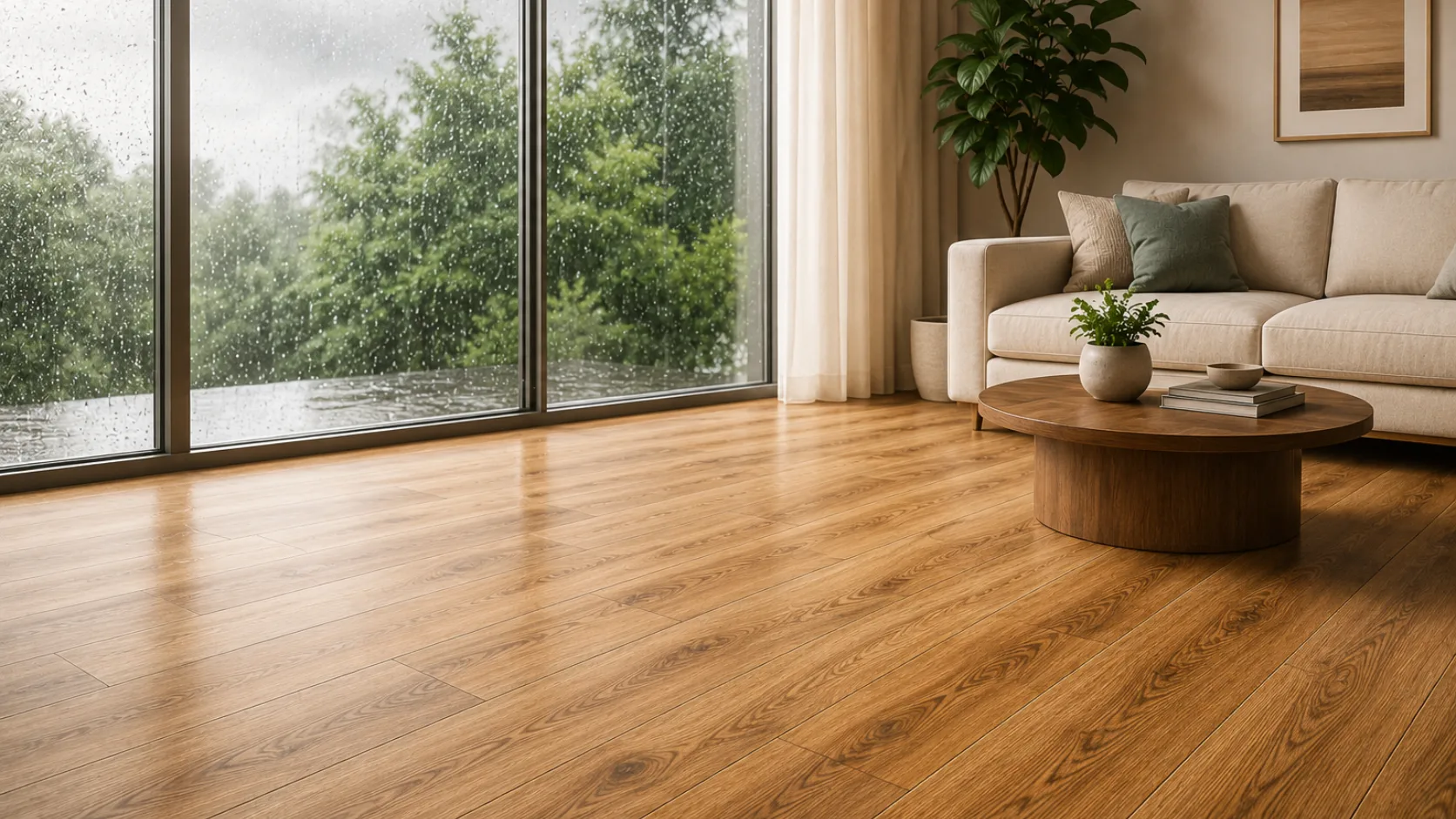 Best Wooden Flooring for Indian Climate: Humidity, Heat & Monsoon Explained | OAKA Floors Wooden flooring suitable for Indian monsoon